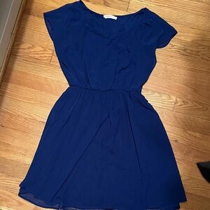 Lush Elegant Blue Women's Dress